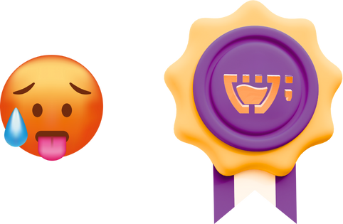 Um emoji representando os concorrentes ao tentar copiar a cupcode.